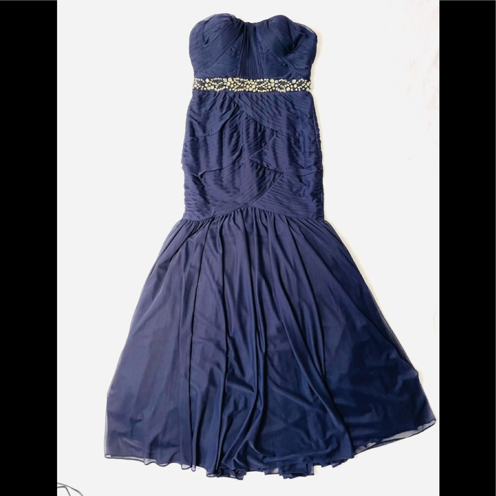 Cache navy gown dress M, never worn